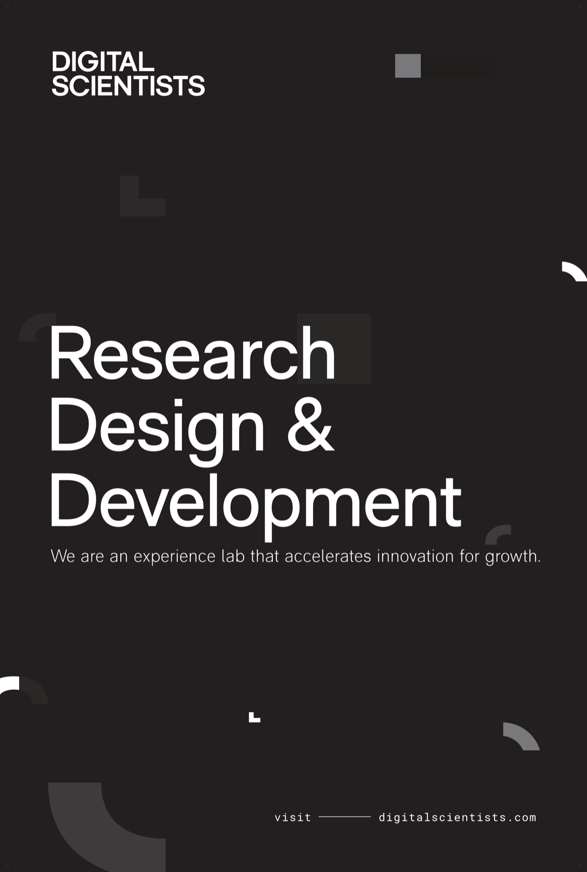 Exterior frame: Research Design & Development on dsBlack